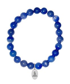 Bracelet Quartz Bleu – Perles de 8mm